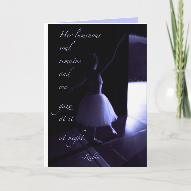 Dancer's Preparation Card Blue (Front)