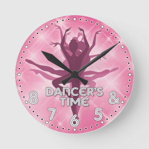 Dancer's Time Personalised Wall Clock