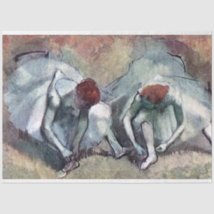 Dancers Tying Their Shoes, Edgar Degas Tissue Paper