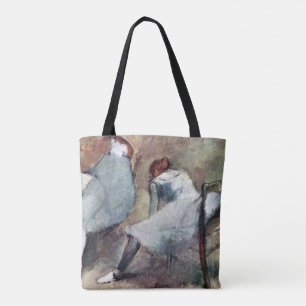 Dancers Tying Their Shoes, Edgar Degas Tote Bag