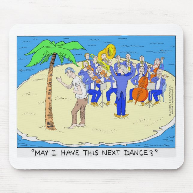 Dances w/ Palm Trees Funny Tees Mugs Gifts Etc Mouse Mat (Front)