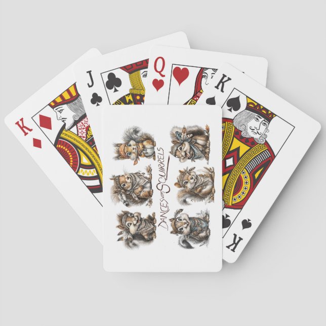 Dances With Squirrels Playing Cards (Back)