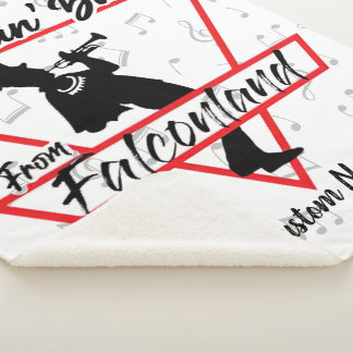 Dancin' Band From Falconland Personalised  Sherpa Blanket