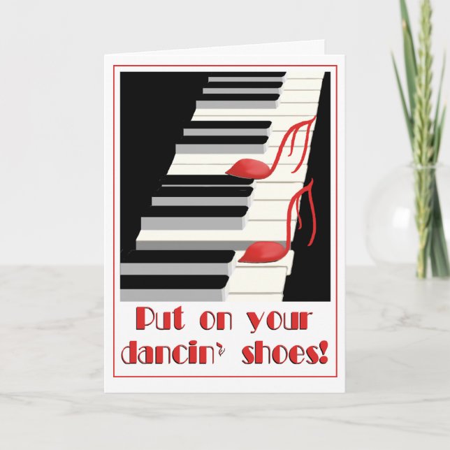 DANCIN' SHOES Card Invitation (Front)