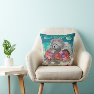 DANCIN WITH THE STARZ   blue chow - choose size  Cushion