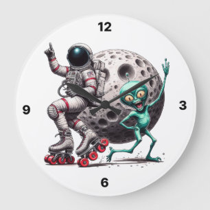Dancing Alien Kid's Clock