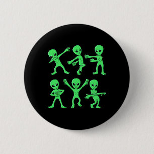 Dancing Aliens Dance Challenge Boys Girls Kids Hal 6 Cm Round Badge