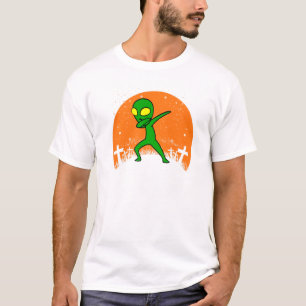 Dancing Aliens Dance Challenge Halloween Sunset Vi T-Shirt