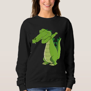 Dancing Alligator Funny Dabbing Alligator Sweatshirt