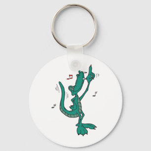 Dancing Alligator Key Ring