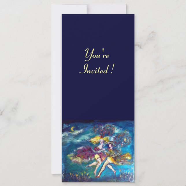DANCING AND MUSIC IN THE NIGHT INVITATION (Front)
