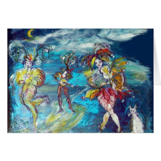 DANCING AND MUSIC IN THE NIGHT,Venetian Masquerade (Front Horizontal)