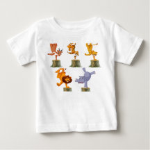 Dancing Animals Toddler Fine Jersey T-shirt