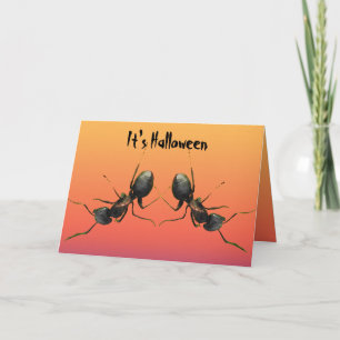 Dancing Ants Halloween Card