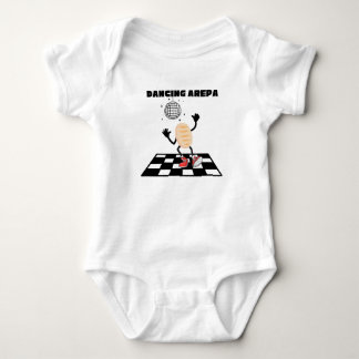 Dancing Arepa Funny Bilingual Venezuelan Arepa Baby Bodysuit