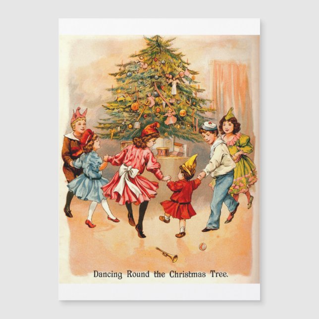 Dancing Around the Christmas Tree Holiday Card (Front)