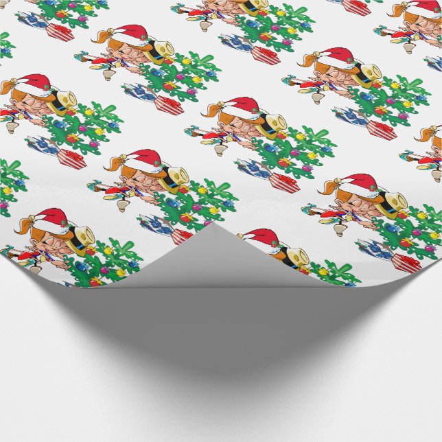 Dancing Around The Tree Gift Wrap (Corner)
