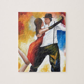 Dancing at Dawn Tango Lovers Colourful Dream! Jigsaw Puzzle