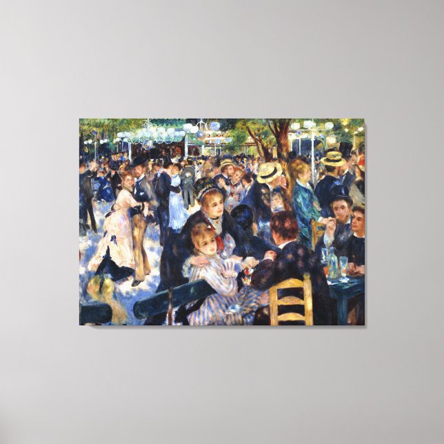 Dancing at Le Moulin de la Galette Renoir Fine Art Canvas Print (Front)