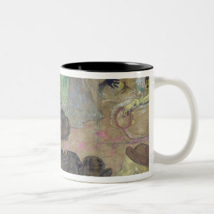 Dancing at the Rouge: La Goulue, 1895 Two-Tone Coffee Mug