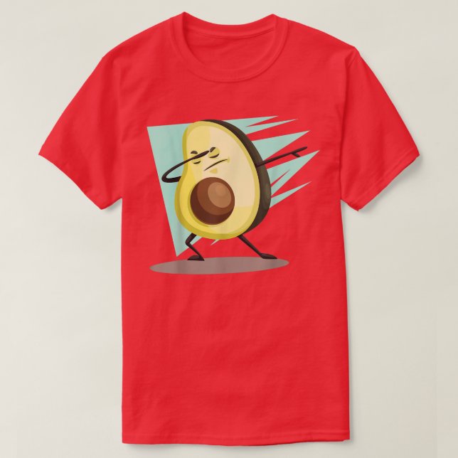 Dancing Avocado Lovers Dab Avocado Dabbing Avocado T-Shirt (Design Front)