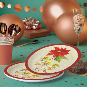 Dancing Baby Angels Christmas Plates