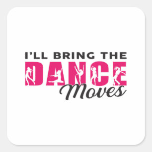 Dancing Ballerina Dance Queen Dancer Gift Idea Square Sticker