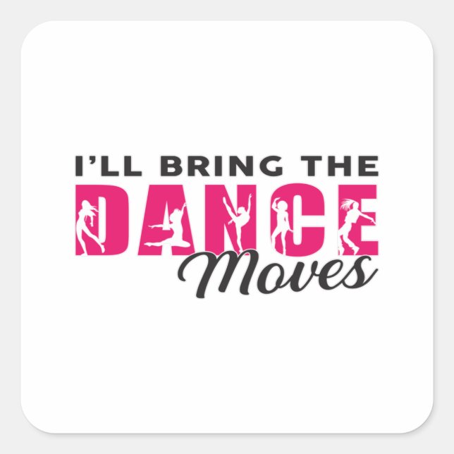 Dancing Ballerina Dance Queen Dancer Gift Idea Square Sticker (Front)