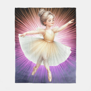 Dancing Ballerina Fleece Blanket