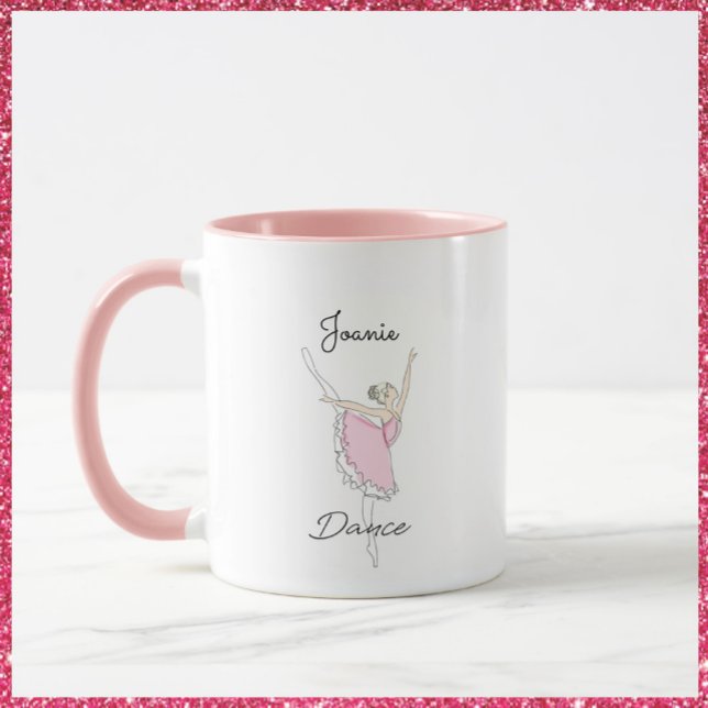 Dancing Ballerina in Pink Tutu Mug (Creator Uploaded)