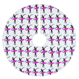 Dancing Ballerinas Ballet Dance Teacher Studio Brushed Polyester Tree Skirt