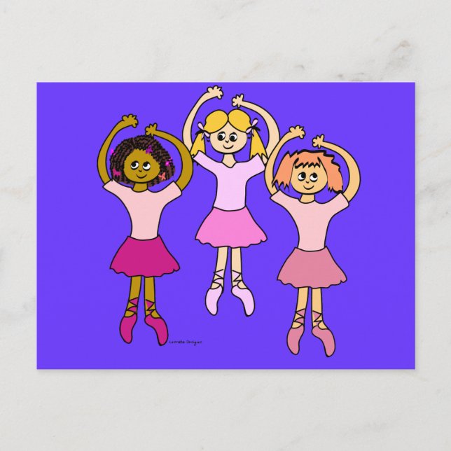 Dancing Ballerinas Gifts Postcard (Front)