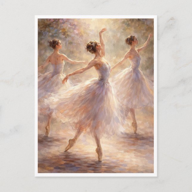 Dancing ballerinas. Postcard (Front)