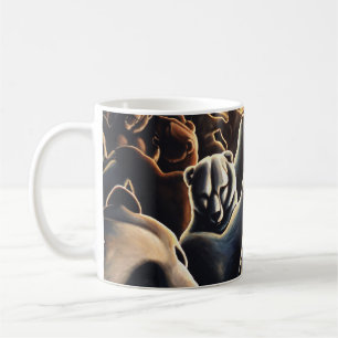 Dancing Bears Mug Party Animals Cups Bear Glasses