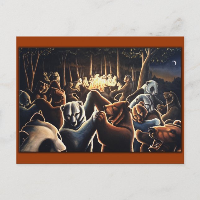 Dancing Bears Postcard Celebration Postcards (Front)