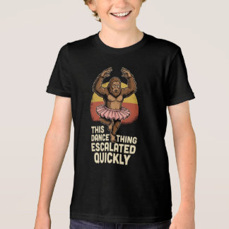 Dancing Bigfoot This Dance Thing Escalated Quickly Tri-Blend Shirt