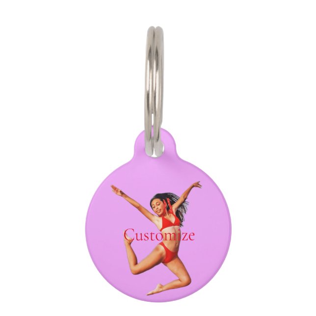 Dancing Bikini Model Thunder_Cove Pet Tag (Front)