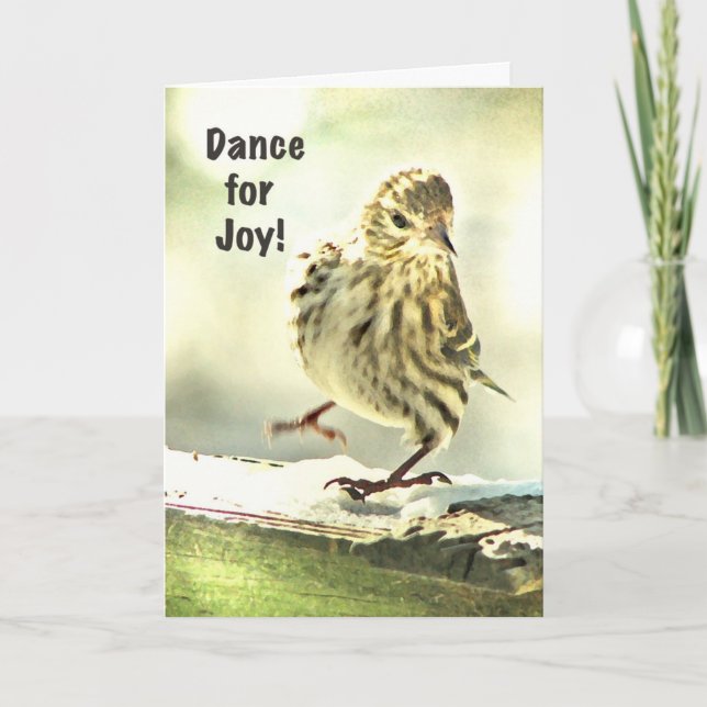 Dancing Bird Mother's Day Card (Front)