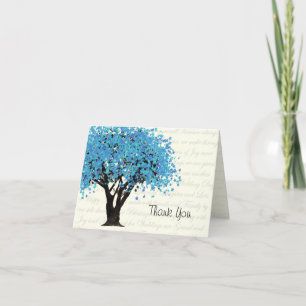 Dancing Blooms Blue Tree Thank You