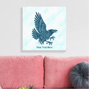 Dancing Blue Raven Canvas Print