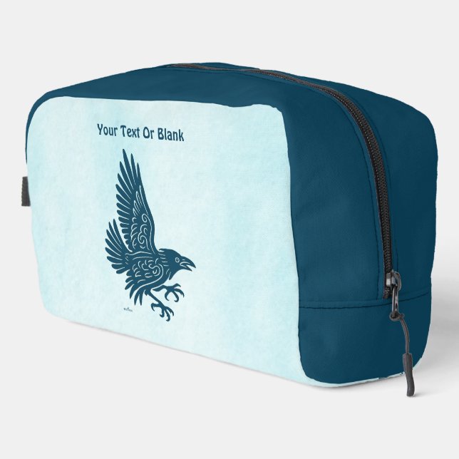 Dancing Blue Raven Dopp Kit (Right Corner)