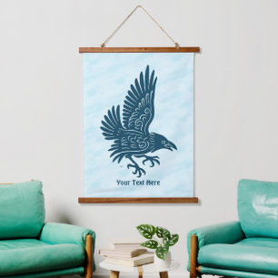Dancing Blue Raven Hanging Tapestry