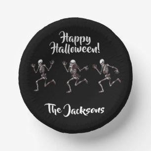 Dancing Bones Paper Plate
