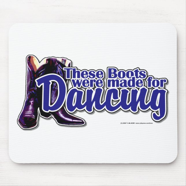 Dancing Boots Mouse Mat (Front)