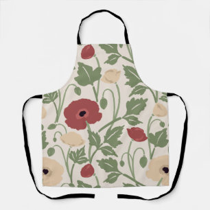 Dancing Botanicals Cranberry Red Wheat Apron