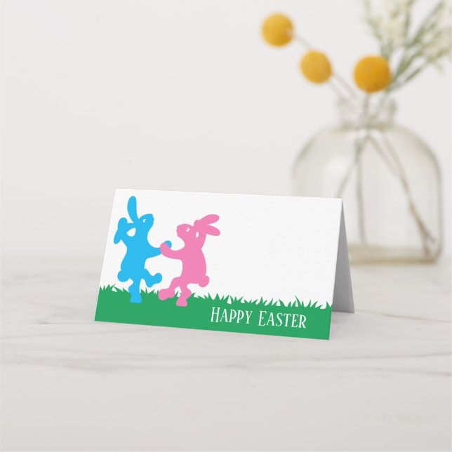 Dancing Bunnies Place Card (Front)