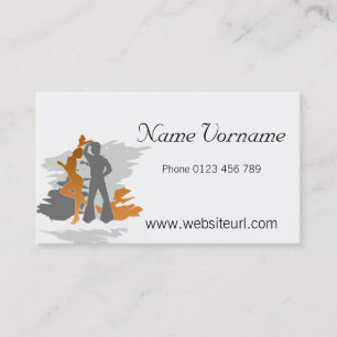 dancing business card
