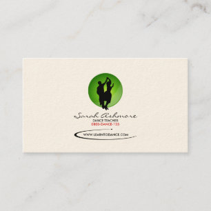 Dancing Business Card (Green Backdrop)