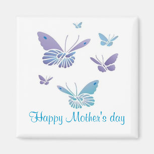 Dancing Butterflies, Happy Mother's day Magnet