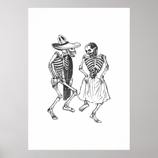 Dancing Calaveras Posada Poster (Front)
